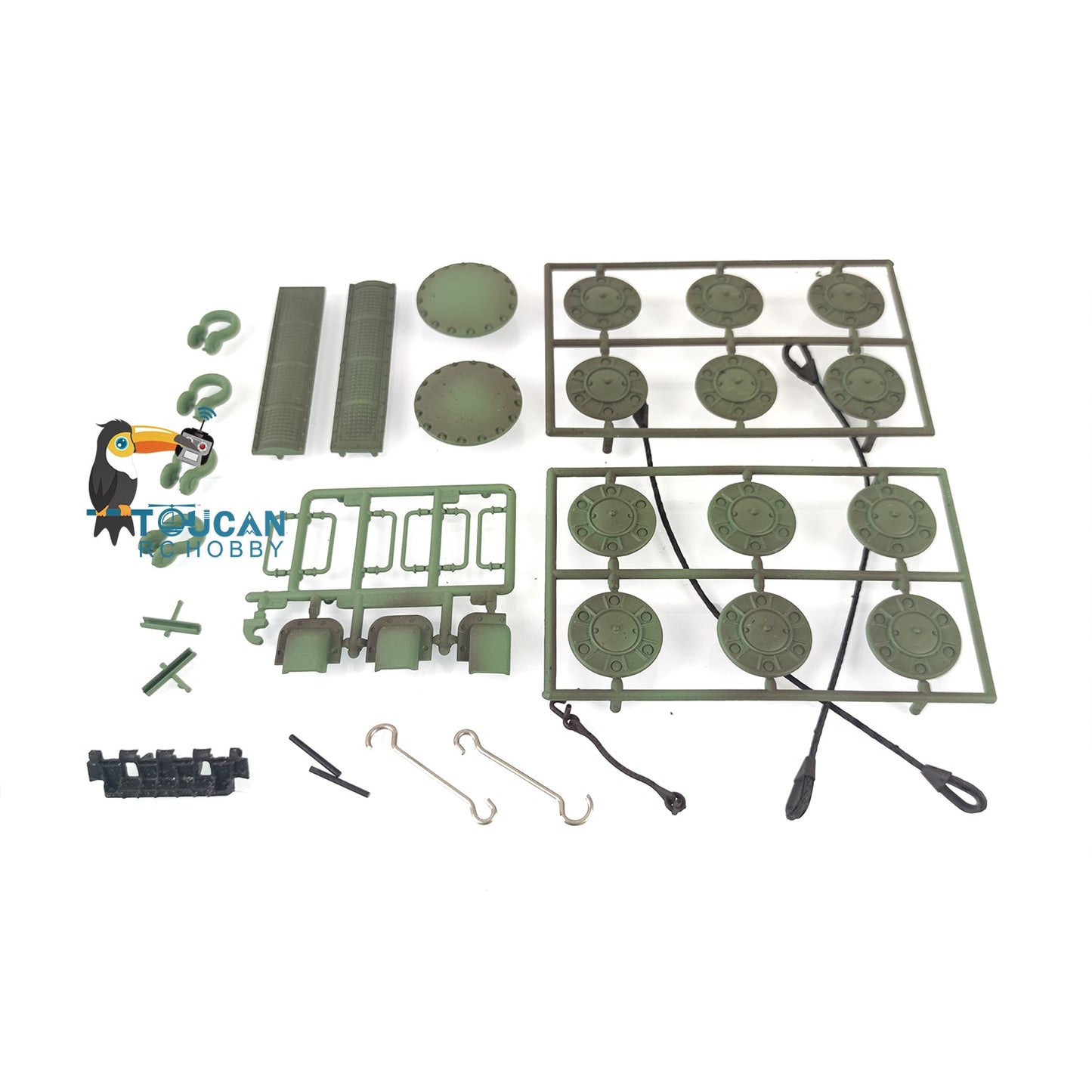 TOUCAN RC HOBBY Henglong 1/16 Soviet KV-2 Giant 3949 RTR RC Tank Decoration Plastic Parts Bag