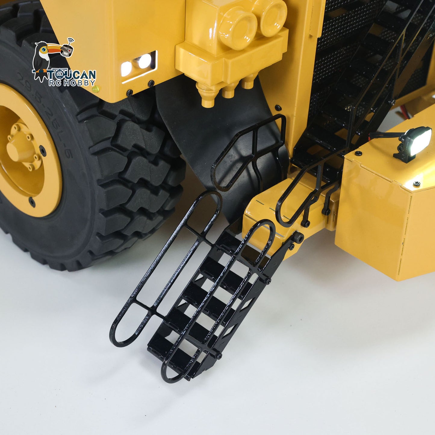 High simulation heavy transport RC mining gooseneck trailer extended long version fully built
