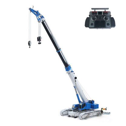 Full metal hydraulic RC construction crane LTR1220 tracked chassis telescopic boom

