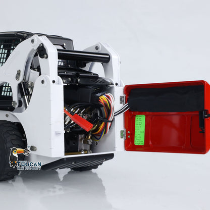 Simulation metal hydraulic skid steer engineering vehicle Aoue LT5H RC model
