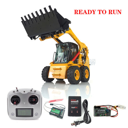I6S radio controlled full metal hydraulic skid steer loader simulation construction model
