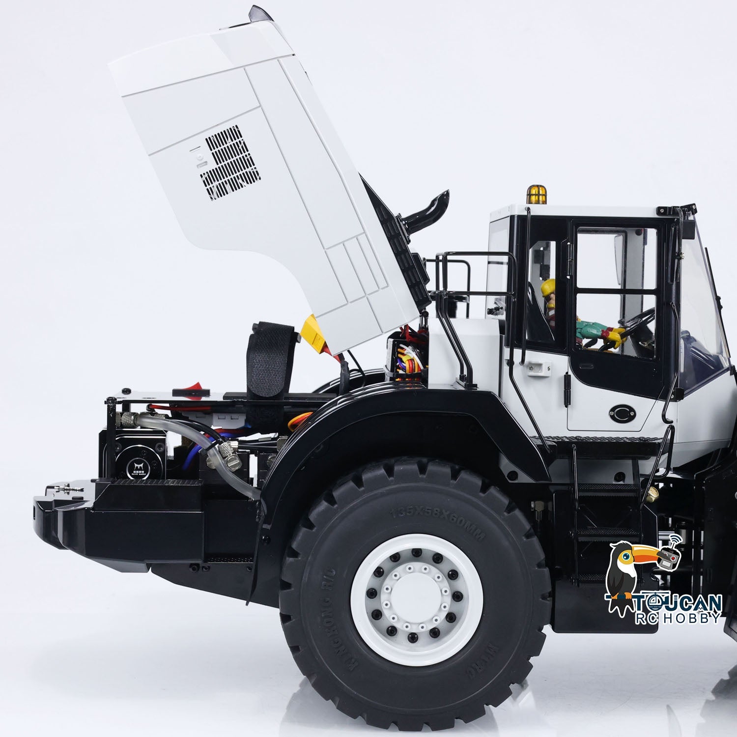1/14 MTM WA480 RC Loader Recommended 3S LiPo Battery (Not Included) Port