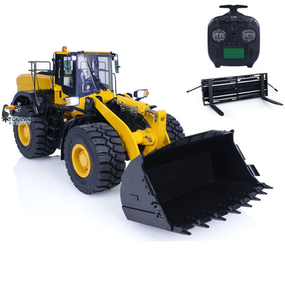 1/14 RC Hydraulic Loader MTM WA480 Yellow PNP No Battery No Charger Front View