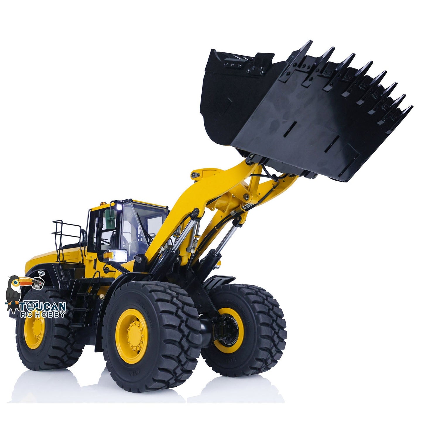1/14 RC Hydraulic Loader MTM WA480 2-Speed Transmission High Low Shift Demonstration