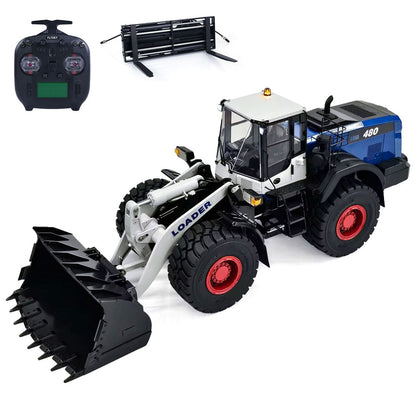 1/14 RC Wheel Loader MTM WA480 Operator Cabin LCD Screen Voltage Pressure Monitoring