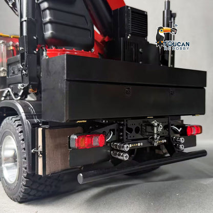 TOUCAN RC HOBBY LXY 1:14 Metal RC Hydraulic Crane Tractor Truck 8X8 Remote Control Lorry Extension Jib Electric Winch Removable Cargo Bed 3 Speed Differential Locks Axles