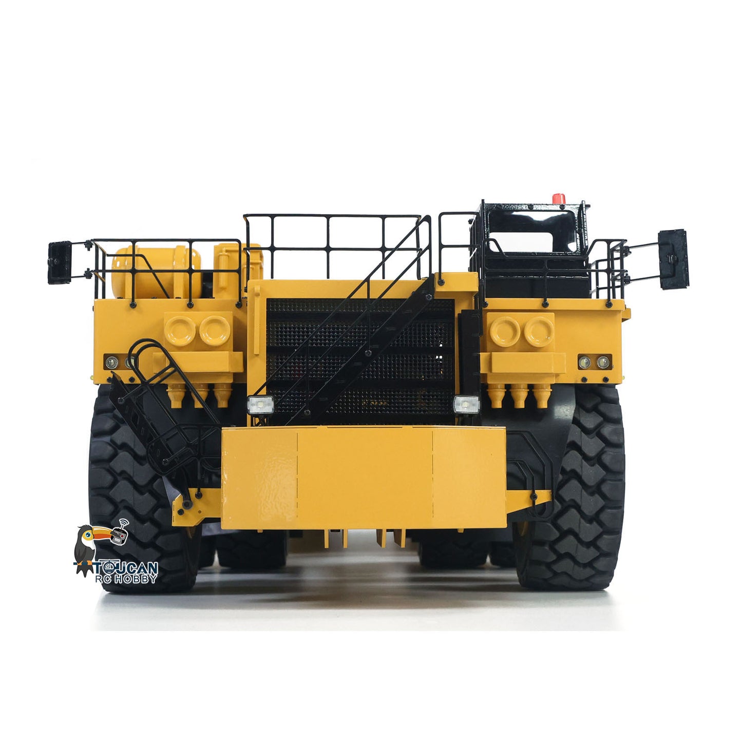 Industrial simulation RC mining hydraulic gooseneck semi trailer heavy load transport toy
