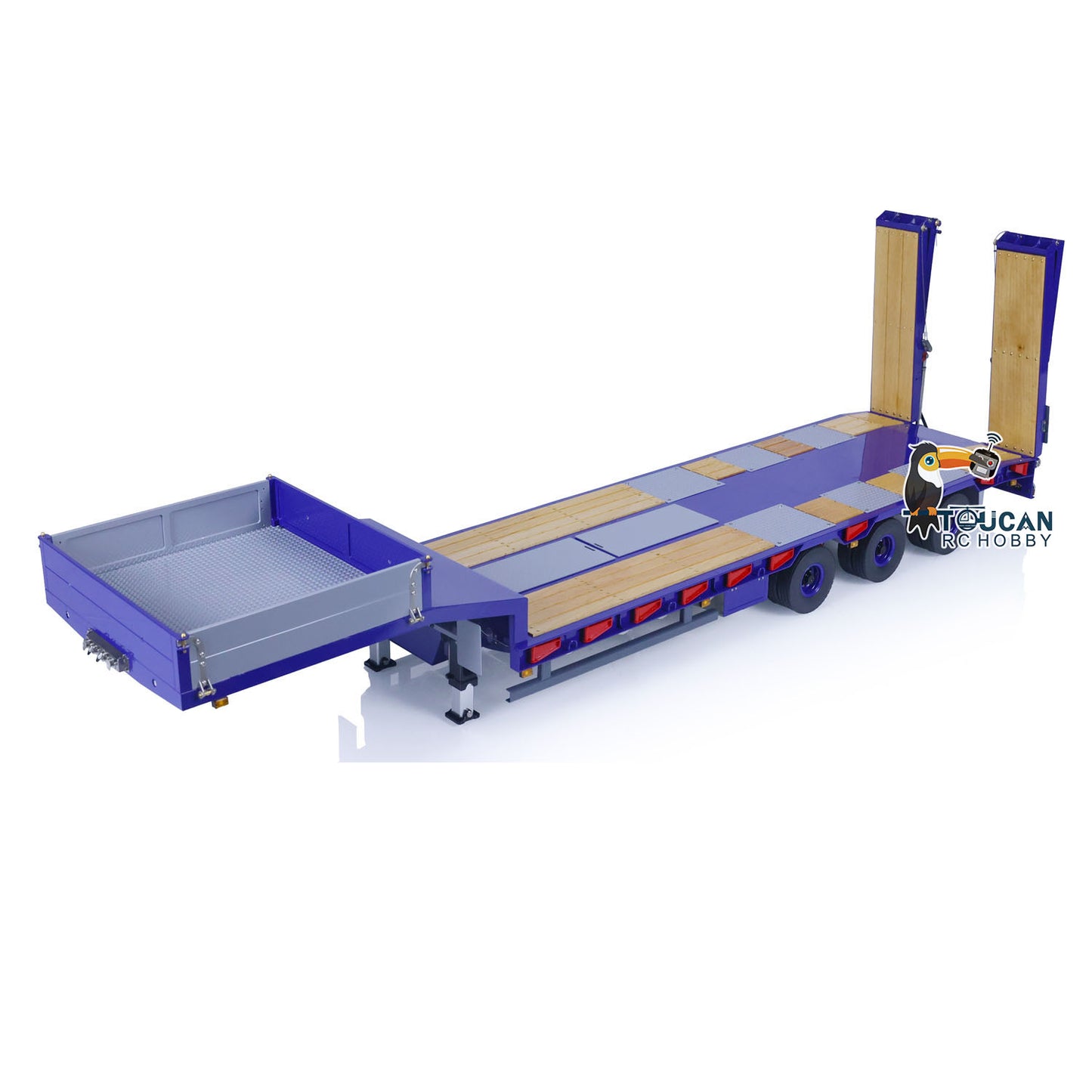 2.4G radio control flatbed vehicle with hydraulic overflow valve assembly
