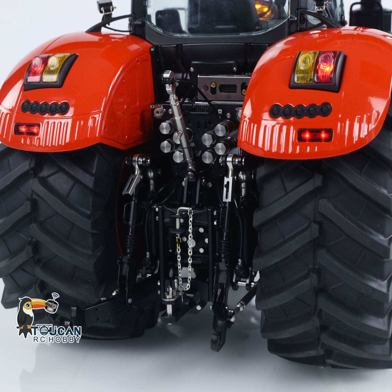 high detail metal hydraulic rc tractor aoue‑1050 with motor servo esc lighting set

