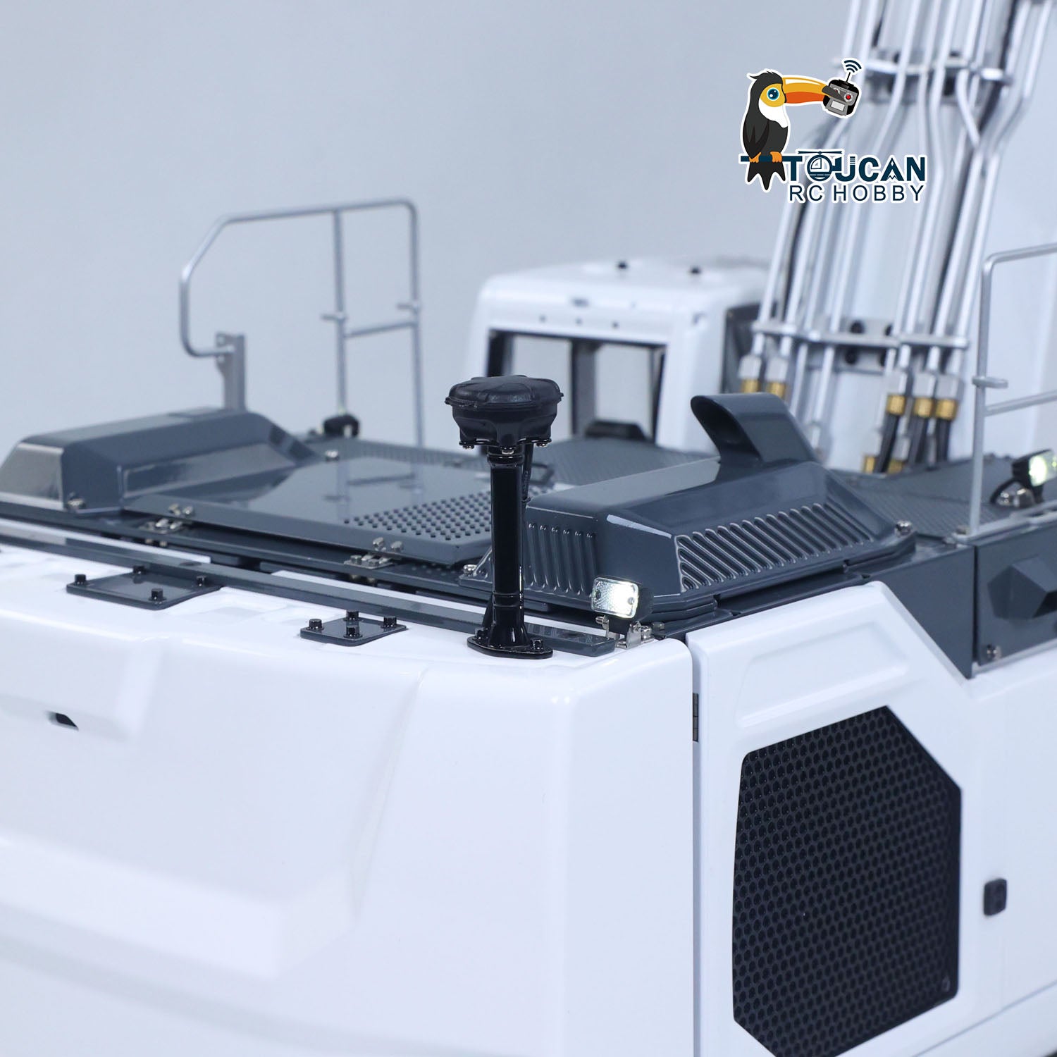 RC tracked digger hydraulic system with motor servo and light set
