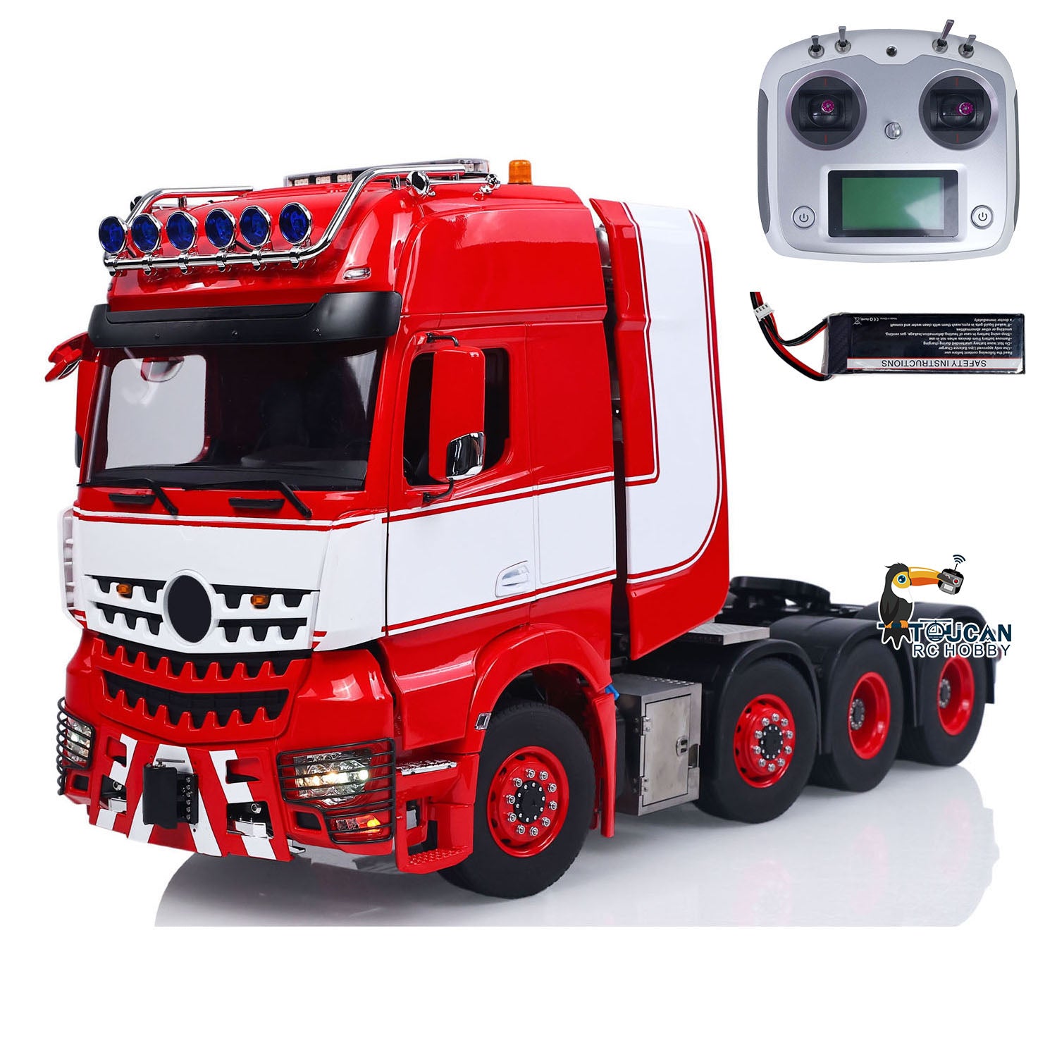1/14 8x8 high roof tractor full kit
