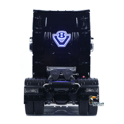 Scania 770S equipped with devil eye decorative LED lights
