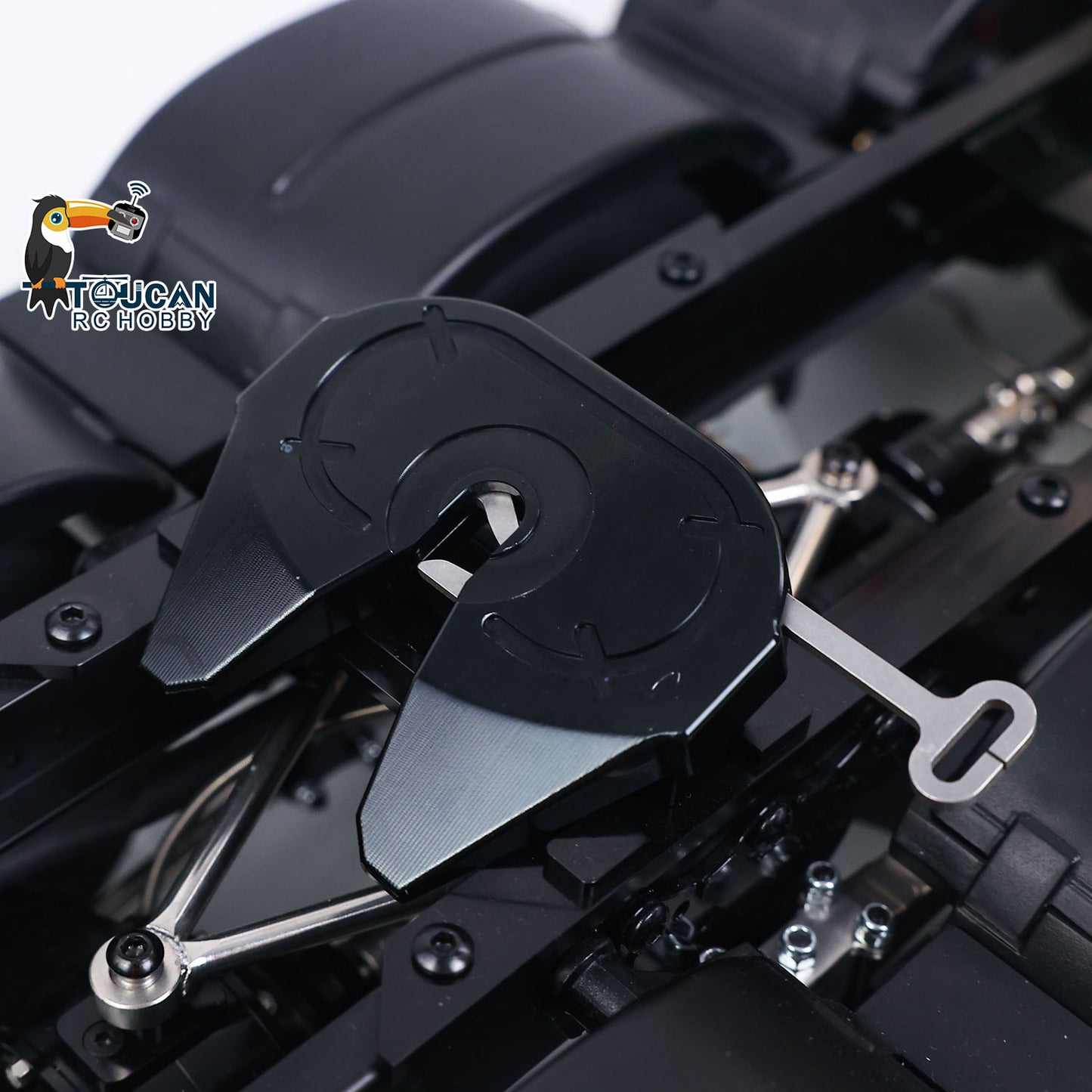 detailed view of 8x8 metal chassis

