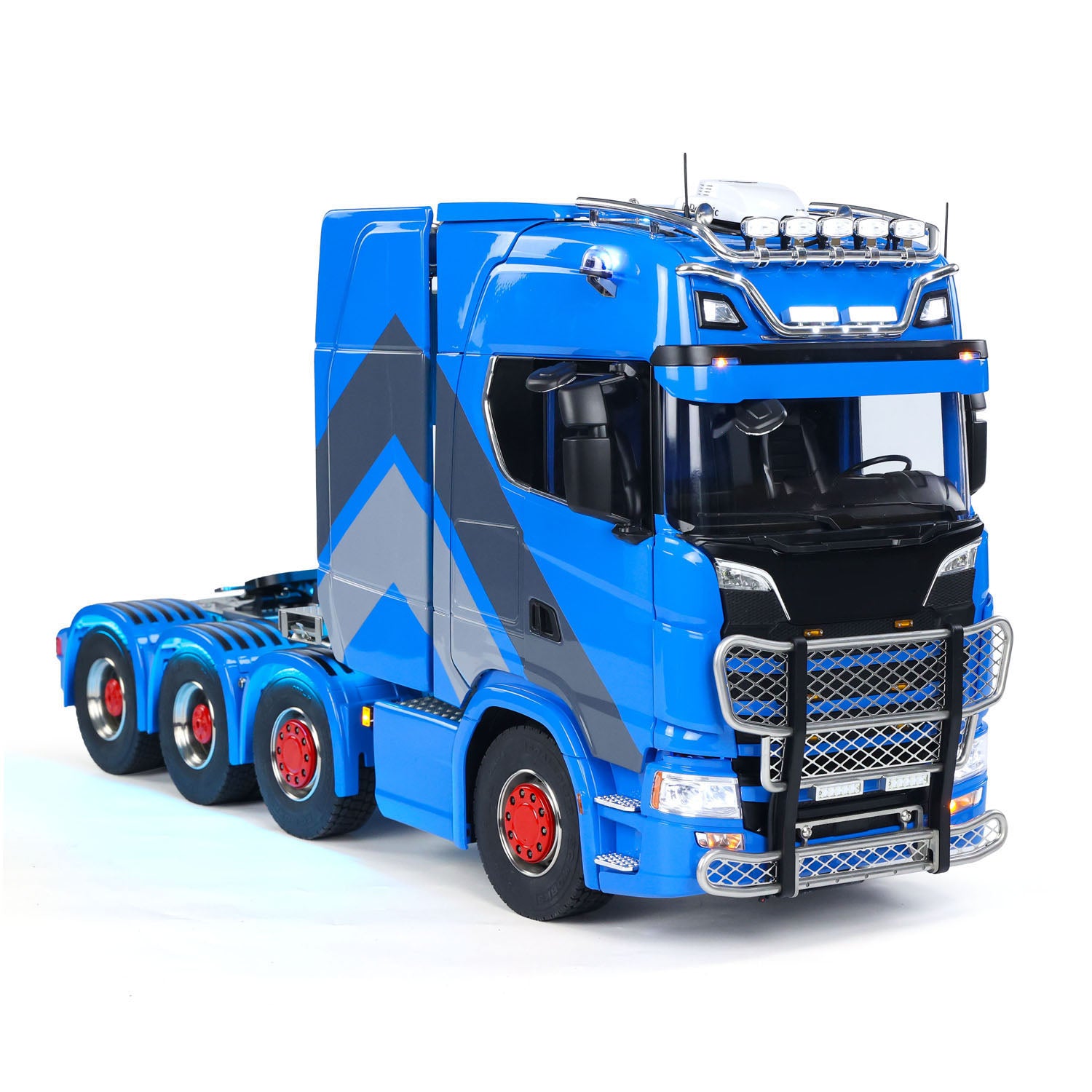 Fully assembled metal chassis remote control haulage truck
