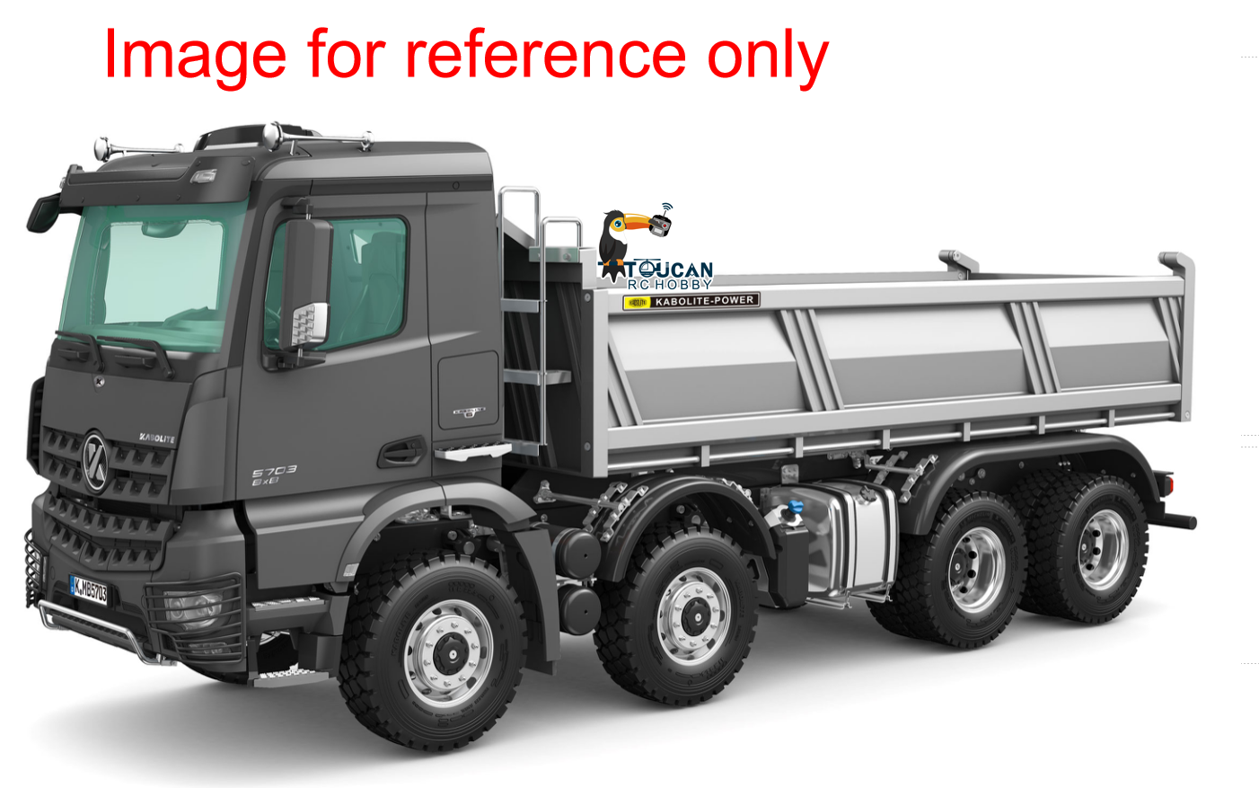 1:14 half metal RC dump truck KABO K5703 with motor, ESC and servo
