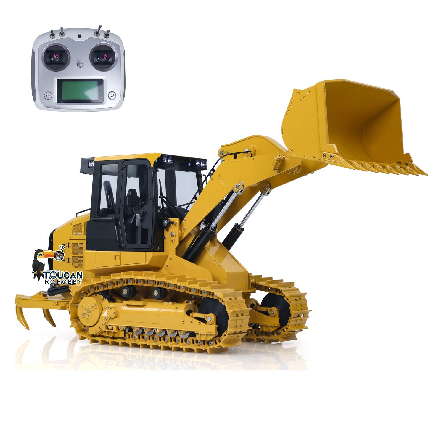 Yellow RC Hydraulic Track Loader JDM 188 Model