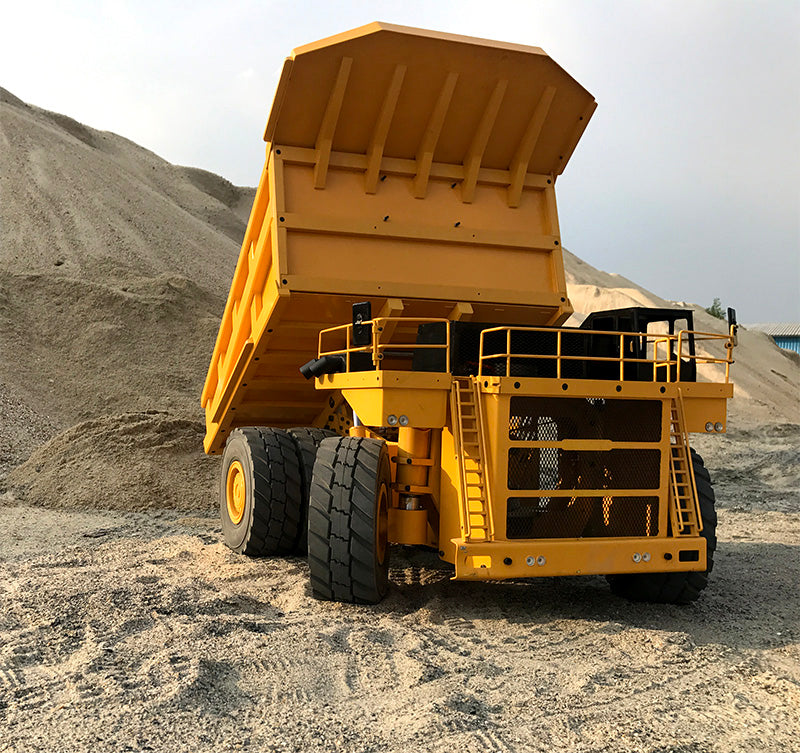 RC hydraulic mining dumper truck with motor ESC servo and I6S remote control
