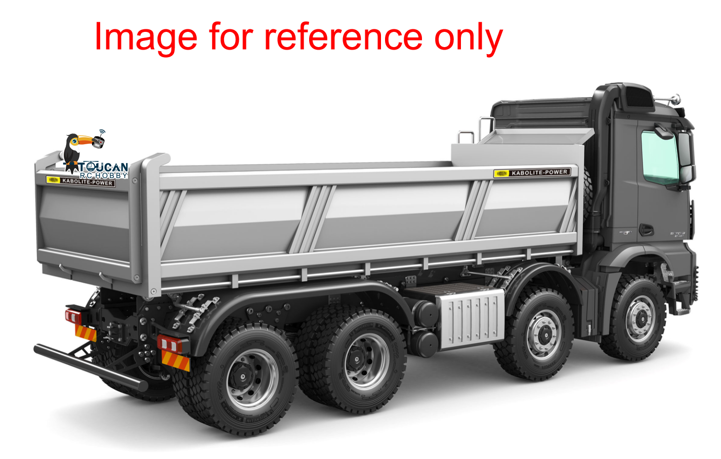 Assembled KABO K5703 RC dump truck with light set, sound set and remote control