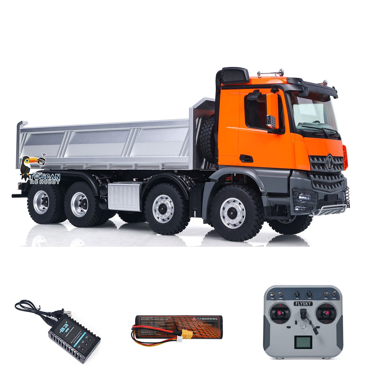 1:14 KABO RC Dump Truck with 2S 5000mAh Battery and Charger
