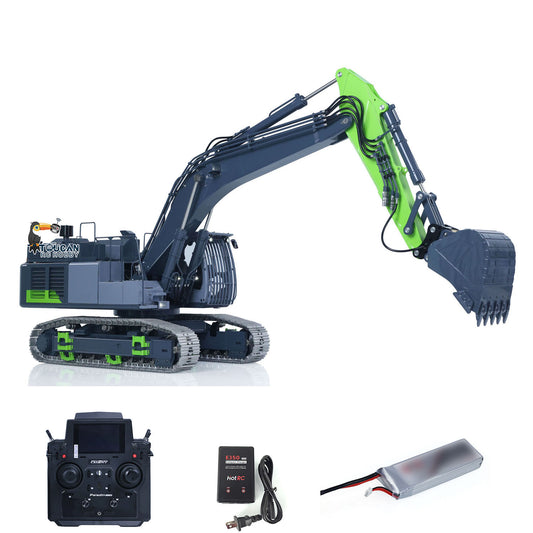 LS 1/14 Aoue ZX490 RC Metal Hydraulic Crawler Excavator Full Machine Overview
