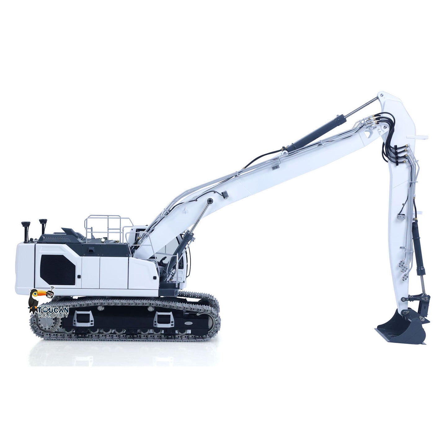 1:14 scale metal track RC digger hydraulic drive with 7 way valve
