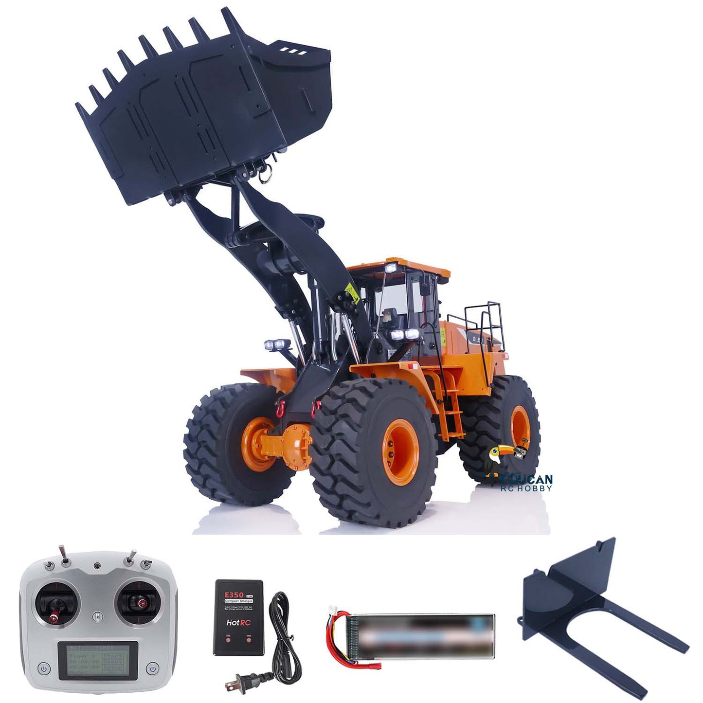 1:14 Scale XDRC 470 Full Metal RC Hydraulic Loader Finished Model
