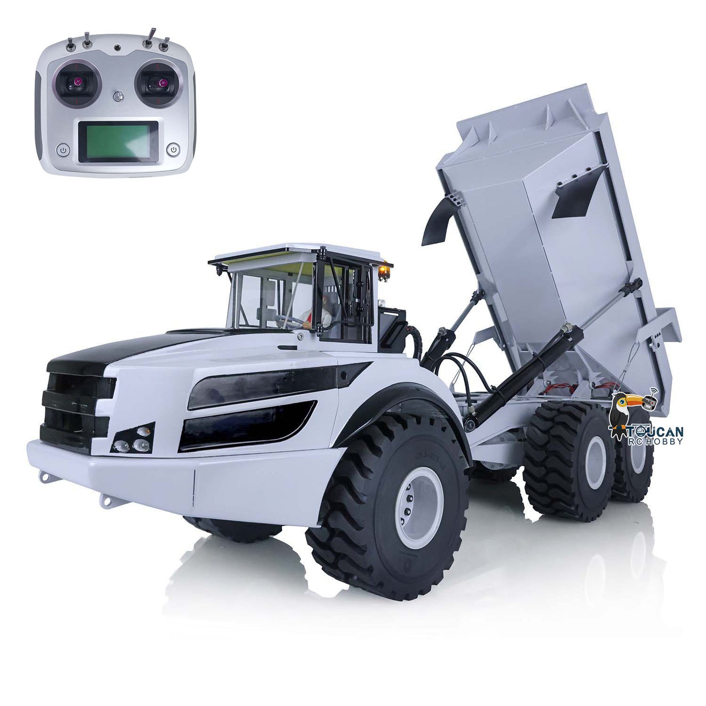 Metal Hydraulic Articulated RC Truck 1:14 Scale XDRC Model
