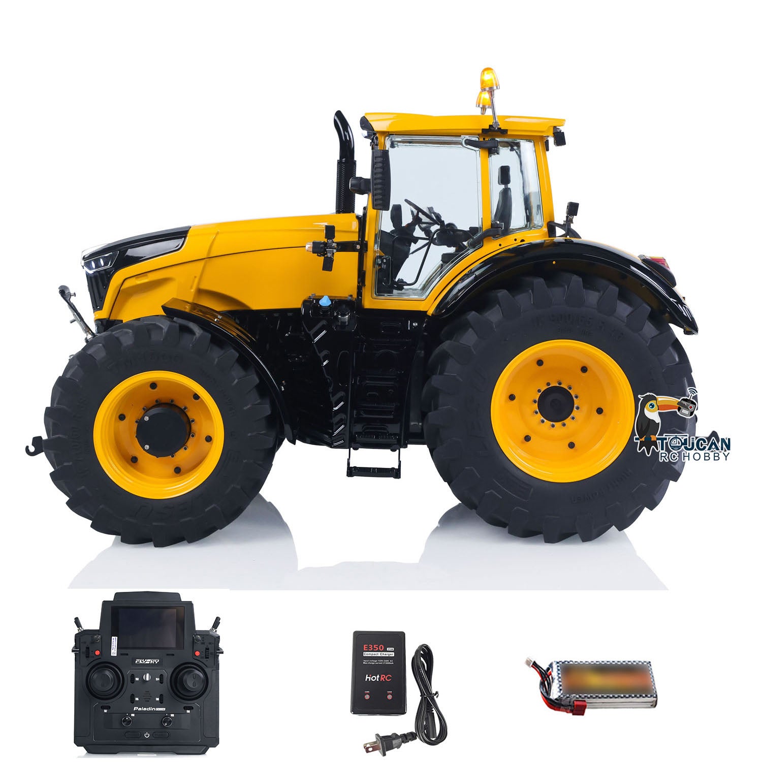 ls rc tractor 4x4 off‑road model equipped with sound group lighting and smoke system
