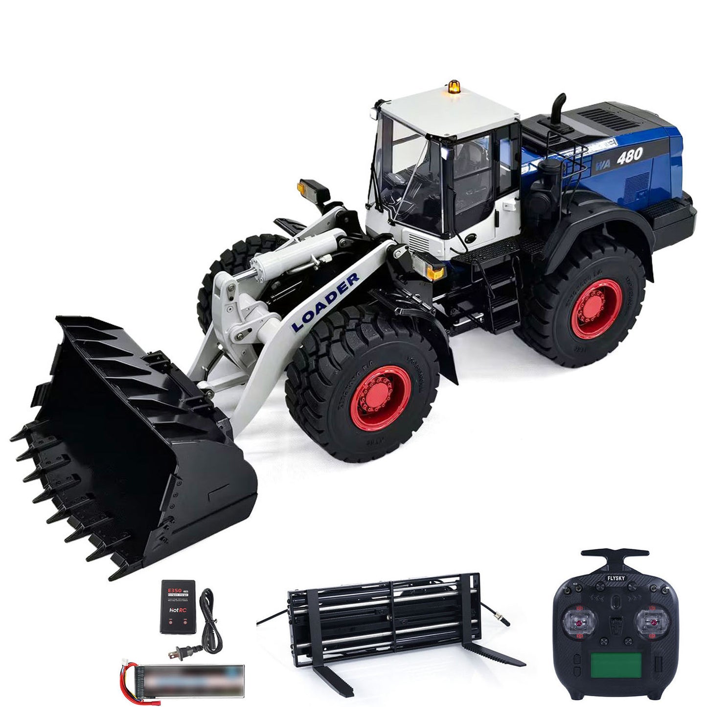 Assembled RC WA480 Loader Model
