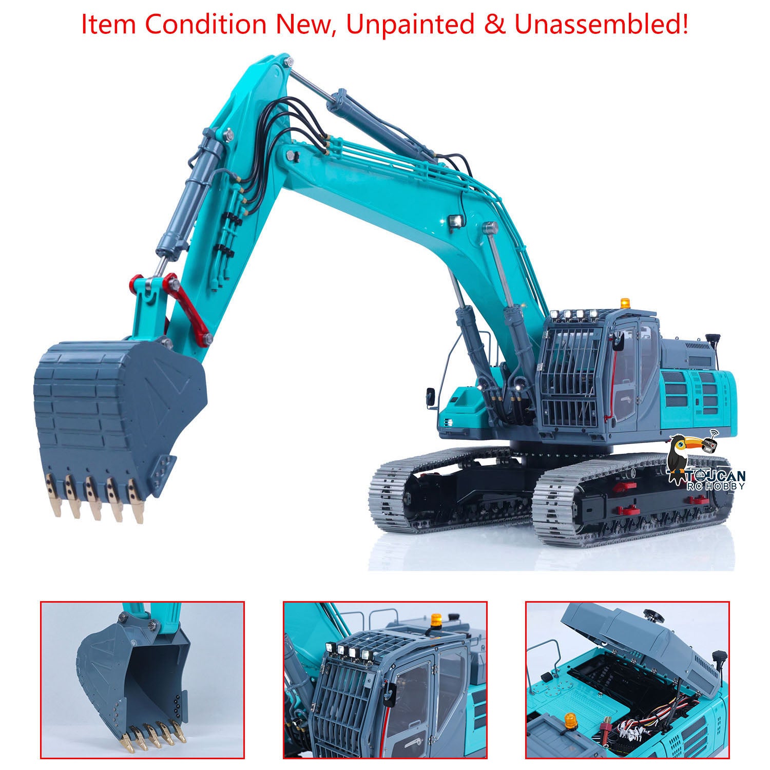 LESU 1/14 RC Metal Excavator SK500 Remote Control Hydraulic Digger RTR