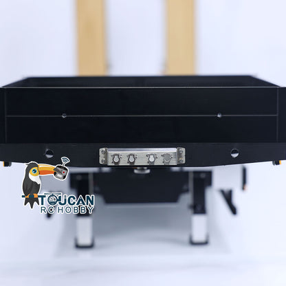 EL005 light equipped RC hydraulic flatbed tow truck for collection
