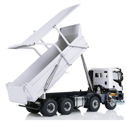 1:14 Iveco 8x4 remote control tipper truck hydraulic lifting system
