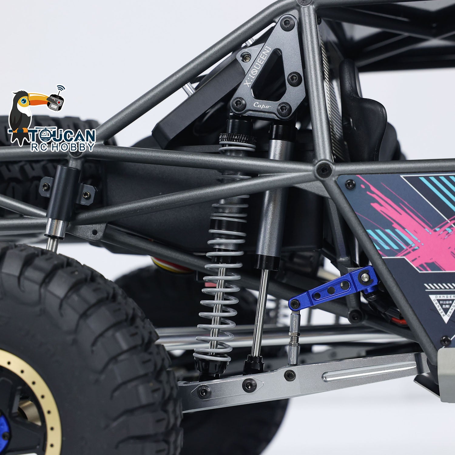 Premium rc crawler adopting hardened steel gear for stable power output
