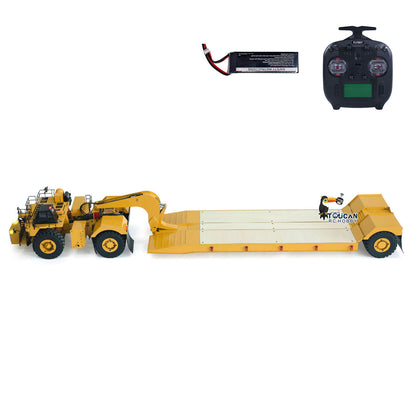 Remote control heavy mining gooseneck semi trailer compatible with Flysky ST8 controller
