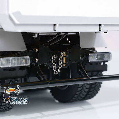 MD Model simulation Iveco 8x4 RC dump truck differential lock assembled
