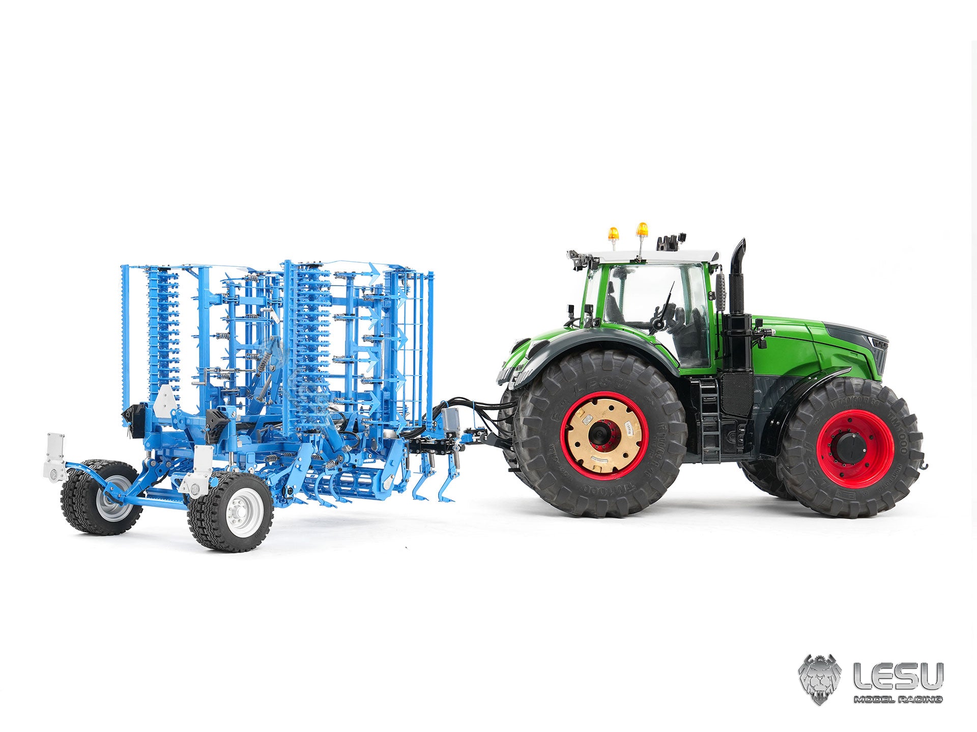 1/14 hydraulic rc farm vehicle equipped with k500 metal seedbed pre‑treatment machine
