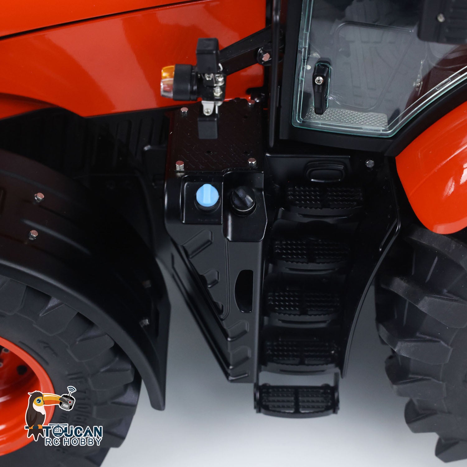 realistic 4x4 rc tractor model hydraulic version with motor esc servo sound and light
