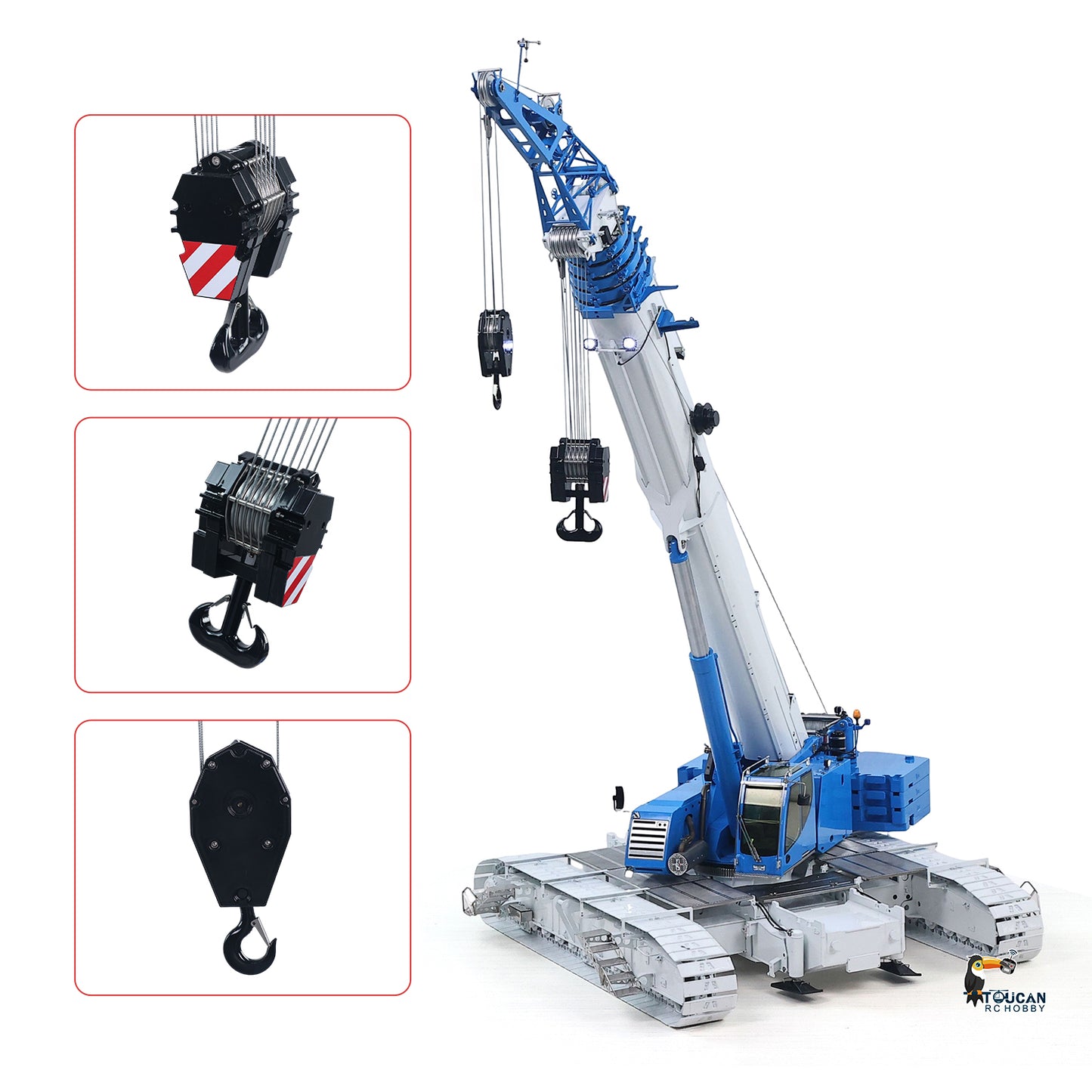 Factory spray paint finished fully assembled metal hydraulic telescopic track crane LTR1220

