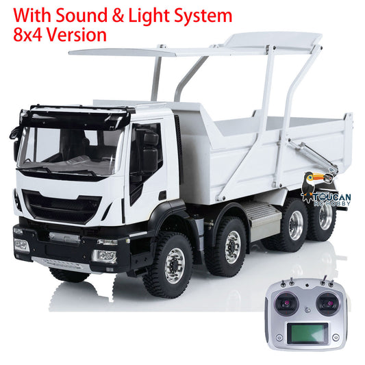 MD Model 1:14 Iveco 8x4 flip cab RC hydraulic dump truck fully assembled
