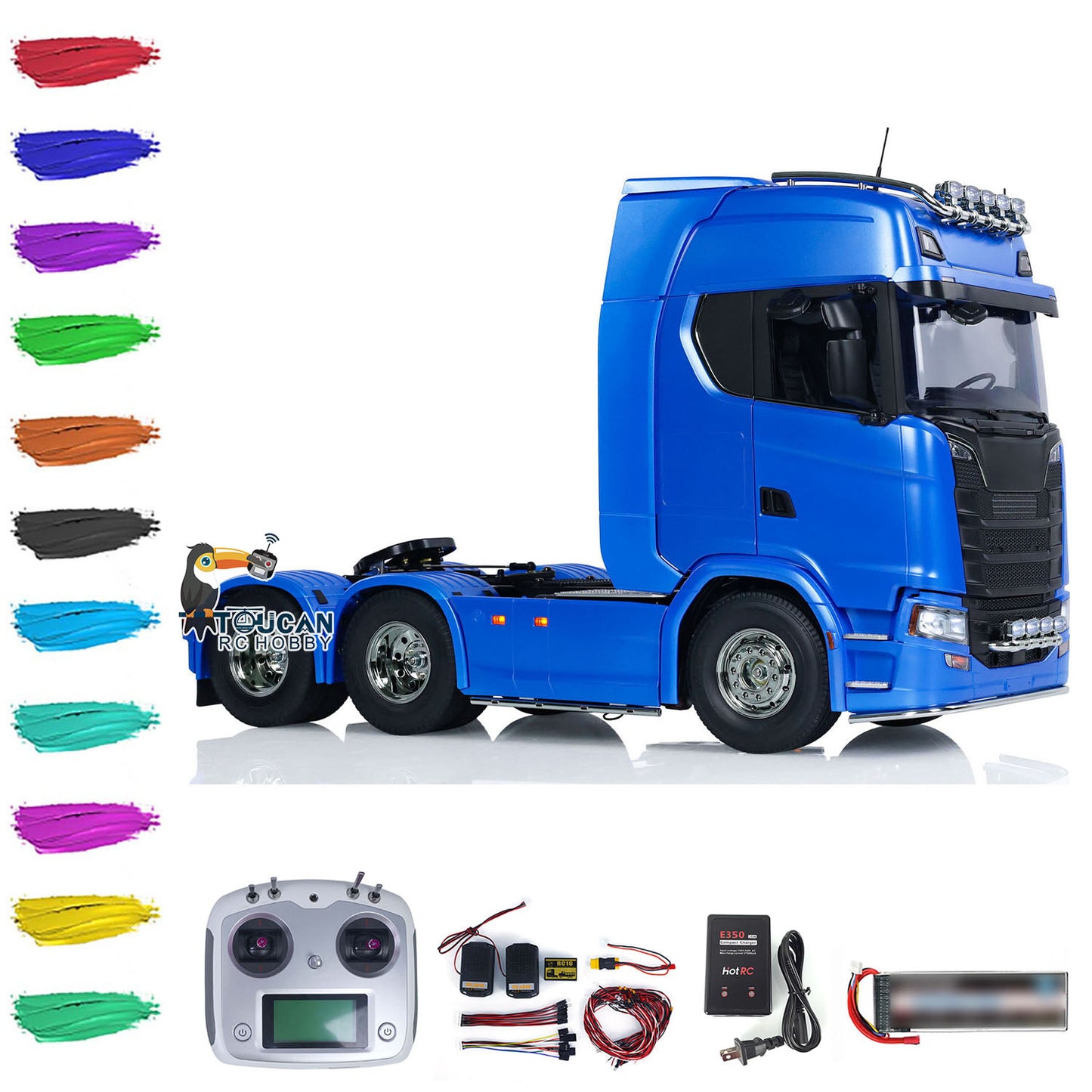 Metal Blue Painted RC Truck
