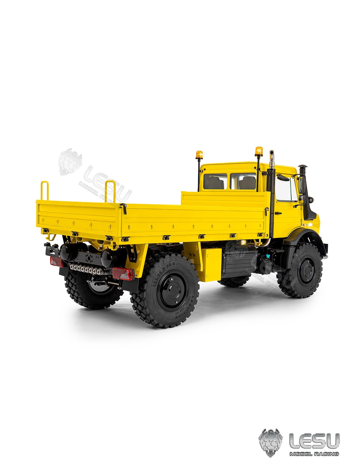 Vehicle built with motor ESC and servo parts
