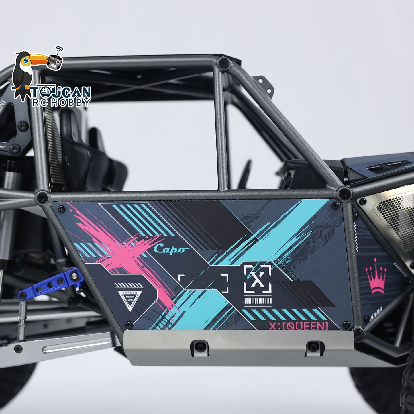Simulated rack and pinion steering rc vehicle for flexible direction control
