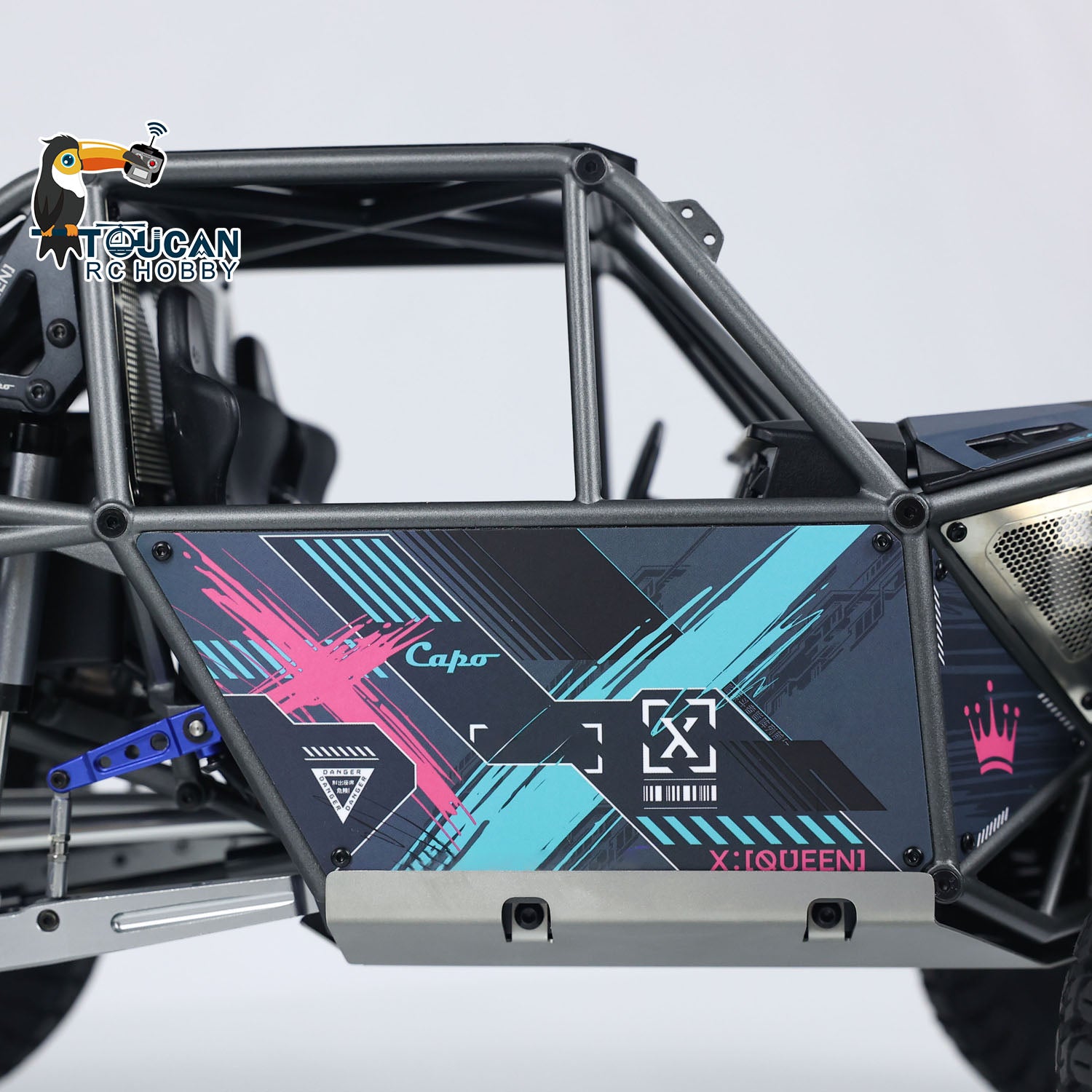 Simulated rack and pinion steering rc vehicle for flexible direction control
