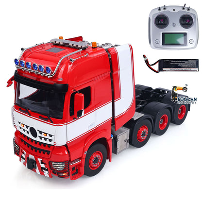 red white painted tractor body shell
