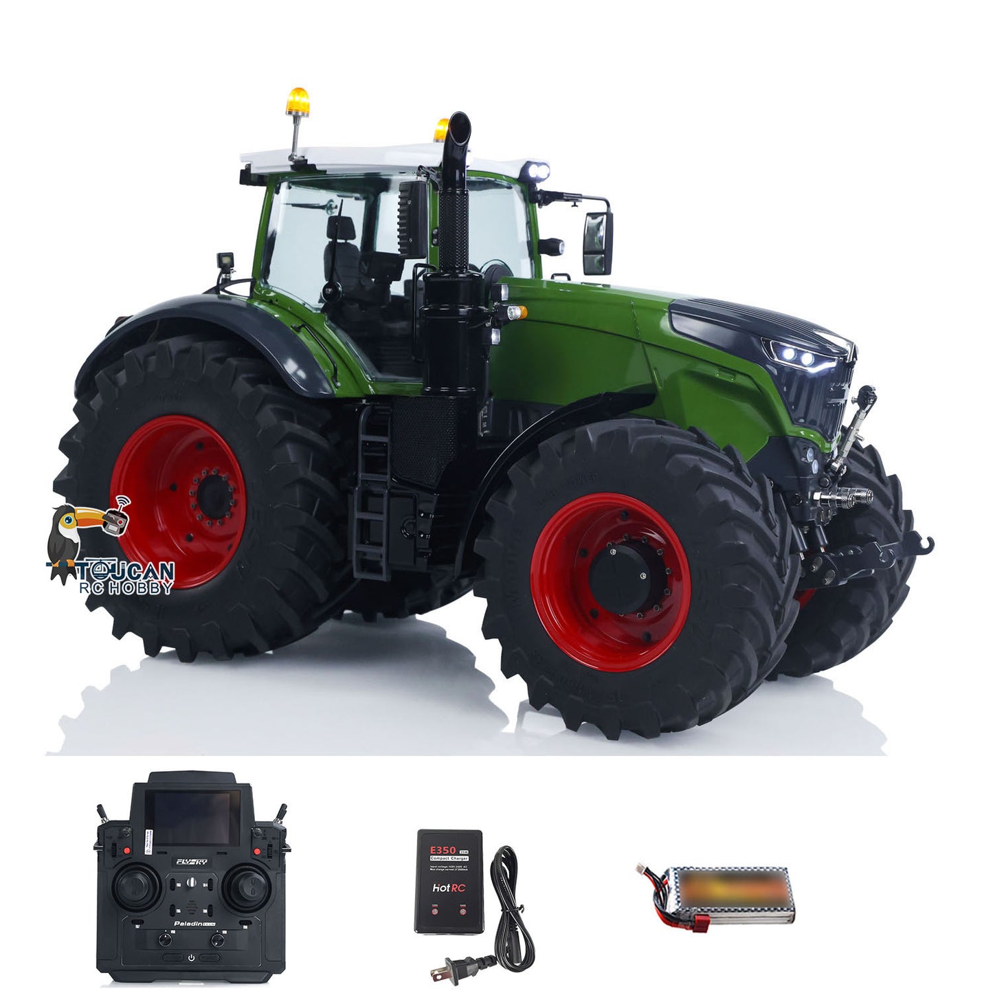1/14 hydraulic rc tractor compatible with pl18evlite remote control battery charger
