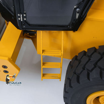 Real vehicle simulation metal hydraulic road roller yellow black appearance
