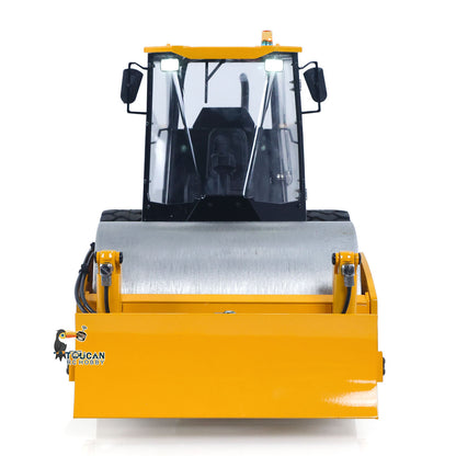 Metal construction roller with front shovel two way hydraulic reversing valve

