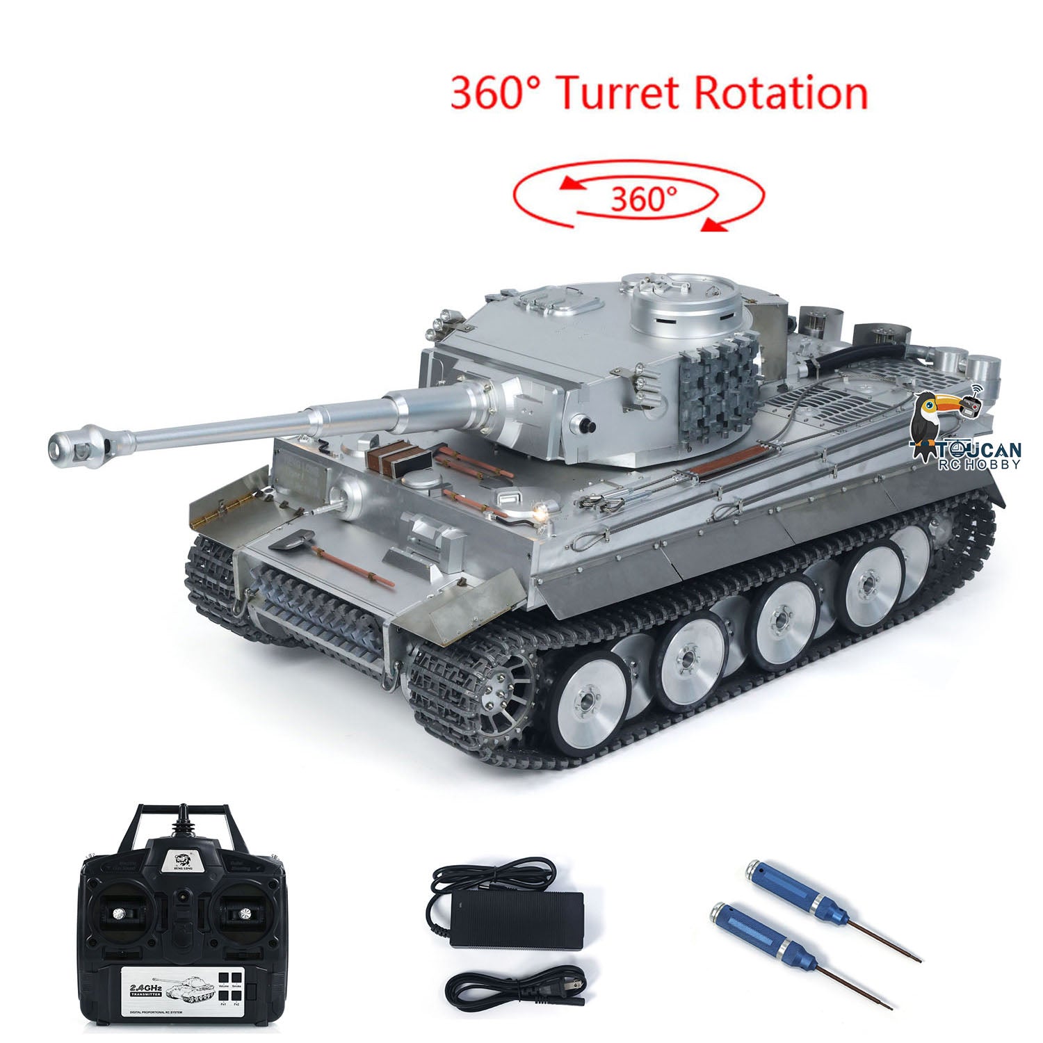 RC tank equipped with flexible pivot steering function
