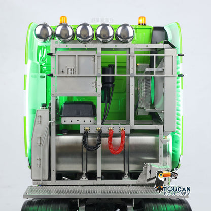 Model truck with sound, light and smoke effects
