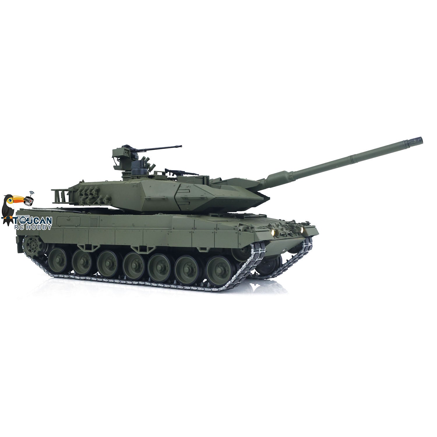 Dual Smoke System RC Military Tank with Hull Smoke and Muzzle Smoke Functions
